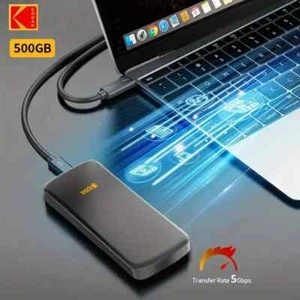 KODAK P150 500GB Portable External Hard Drive - USB 3.0, Fast Backup & Storage - Afbeelding 1 van 7