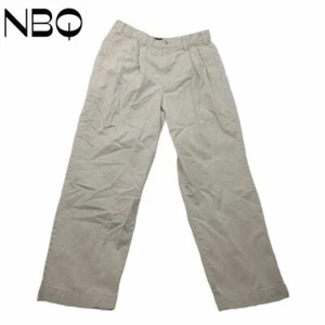 Timberland Mens Stratham Twill Chino Pants White Pockets Pleated Front 34x26.5 - Picture 1 of 11