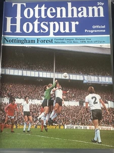 Tottenham Hotspur v Nottingham Forest 11/11/1978 (Football League Division One) - Picture 1 of 2