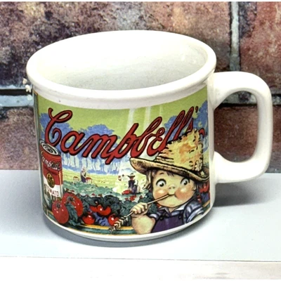 Caneca de sopa de tomate vintage Campbell's Soup Co. infantil 1998 Westwood - Imagem 1 de 4