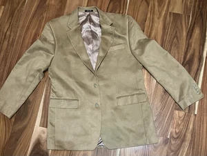 CHAPS Anzug Jacke Sport Blazer Herren hellbraun Mantel 100% Polyester weich klassisch 42L - Bild 1 von 8