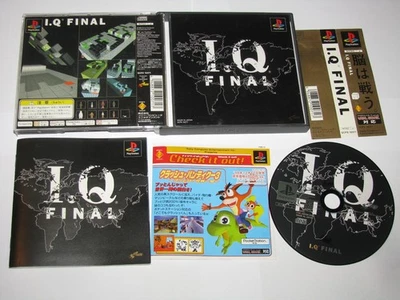 IQ Final Intelligent Qube (Japanese) Playstation PS1 Japan import +obi US Seller - Image 1 of 4