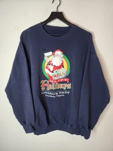Vintage 2003 Happy Holidays Lynchburg VA Crewneck Sweatshirt Size XL - Picture 1 of 7