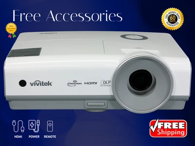 10W Speaker DLP Projector for Sports Events, Football 3200 Lumens PC 3D Ready ✨ - Image 1 of 4