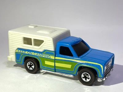🔥1975 RESTORED Hot Wheels Redline BACKWOODS BOMB Blue KEEP ON CAMPING - Image 1 of 4