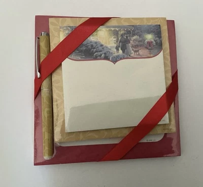 Hallmark Thomas Kinkade Notepad Bundle with Pen (3 Notepads, Assorted Sizes) - Image 1 of 2