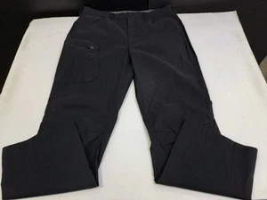 Eddie Bauer Mens Black Tech Pants Hiking Outdoors Stretch Size 36/30 Nylon #7325 - Picture 1 of 10