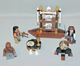 LEGO 4191 Pirates of The Caribbean Captain's Cabin 100% Complete