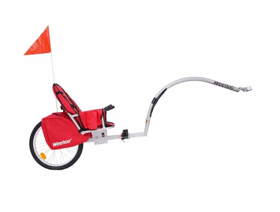 Weehoo iGo Blast 自行车拖车 - 白色/红色 — 第 1/1 张图片