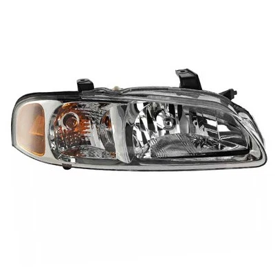 For 02-03 Sentra Headlight Headlamp Head Light w/Chrome Trim w/Bulb Right Side Foto 1 de 4