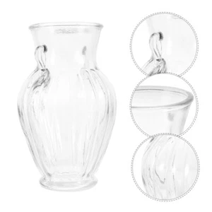 Decor Vase Desktop Decorations Glass Hydroponic Flower Bottle Office - Picture 1 of 12