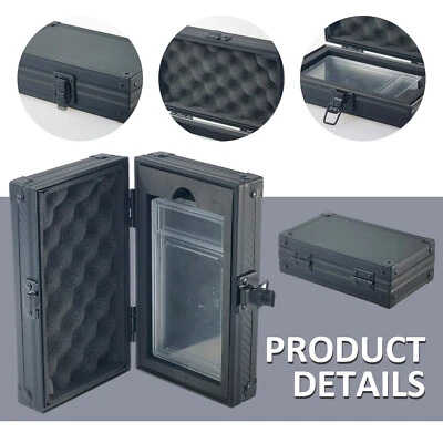 Carbon Fiber Pattern Trading Card Case PSA BGS CGC Graded Slab Storage Holder - Image 1 of 4