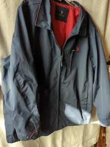 Men's Navy Blue U.S. Polo Assn. Lined Golf Jacket 3XL - Picture 1 of 7