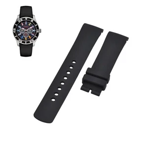 A12626G 22 mm schwarzes Kautschuk Uhrenarmband für Nautica - Bild 1 von 7