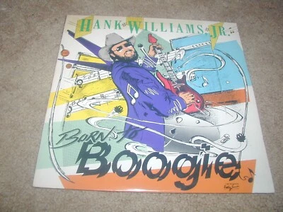 Hank Williams Jr Born To Boogie Warner LP  1987 - Image 1 of 2