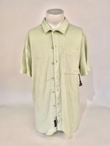 NEU MIT ETIKETT HERREN VANS WFH KURZÄRMLIGES GEKNÖPFTES HEMD $ 80 L sylvan grün klassische Passform - Bild 1 von 3