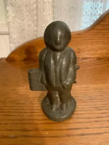 VINTAGE GEORGE WASHINGTON STANDING PEWTER SCHALL S&CO ICE CREAM MOLD #460 - Picture 1 of 8