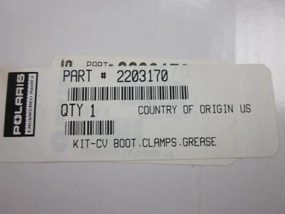 2203170 NOS POLARIS CV BOOT KIT 2008-2011 SPMN 3/400 HAWKEYE 300, 2X4 4X4 - Image 1 of 4
