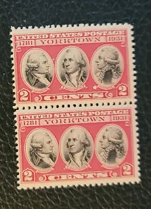 Scott #703 Yorktown (George Washington) Pair of Stamps - MNH - Picture 1 of 1