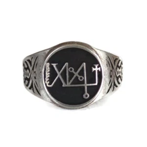 #41 Focalor Ring The Lesser Key of Solomon Goetia 72 Demons + Optional pendant - Picture 1 of 10