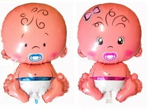 Baby Girl Boy Helium Balloon XLarge Christening Foil Helium Balloon Baby Shower - Picture 1 of 1