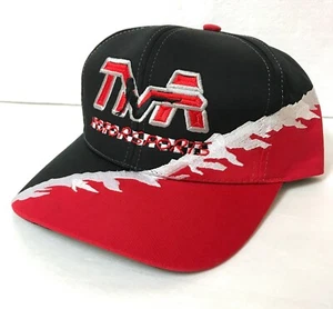 Vintage TNA MOTORSPORT MÜTZE schwarz rot Pinsel großes Logo 90 kariert amerikanische Flagge - Bild 1 von 8