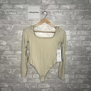 Lululemon Nulu Square Neck Long Sleeve Bodysuit Thong Cut NWT Size Medium (MOVT) - Picture 1 of 14