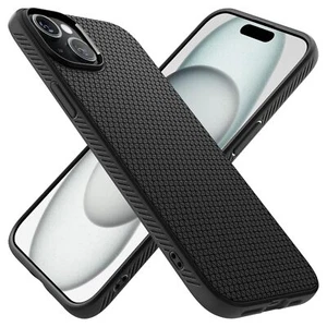 Spigen Cover Liquid Air Compatibile con iPhone 15 - Nero Opaco - Foto 1 di 7