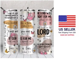 20oz insulated STAINLESS steel tumbler cup Jesus lord Christian cross church - Picture 1 of 2