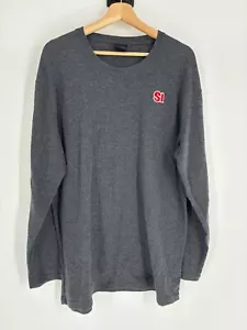 Sports Illustrated Gray Red White Thermal Pullover Sweatshirt Men's Size XXL - Picture 1 of 6