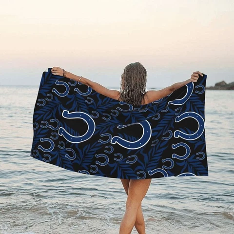 Indianapolis Colts Fans Travel Towel Beach Holiday Quick Dry Towel 31.5"x63" Cover