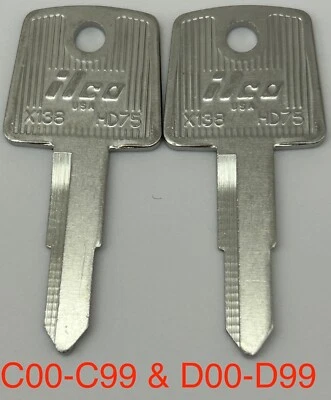 2 Key Blanks Honda Sabre 750 Shadow VT750 VT1100 VT 750 1100 Stateline VT1300CR  - Image 1 of 2
