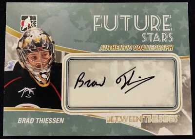 Brad Thiessen ITG Between The Pipes Goaliegraph auto card A-BT, 2011 -12 AHL - Image 1 of 2