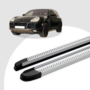 Trittbretter passend für Porsche Cayenne 10/2002-05/2010 (Model: MAJA, Farbe: Si - Afbeelding 1 van 11
