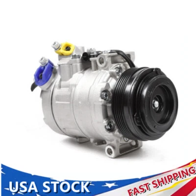 A/C Compressor +AC Clutch For 2004-2011 BMW X3 2.5L 3.0L 2001-2006 BMW M3 3.2L - Image 1 of 4