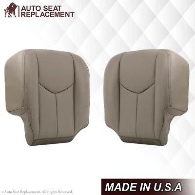 Fundas de asiento de cuero gris para Chevy Avalanche y Silverado 2003 2004 2005 2006 2007 Foto 1 de 4