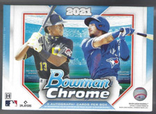 2021 BOWMAN CHROME HTA CHOICE FACTORY SEALED BOX 3 AUTOGRAPHS