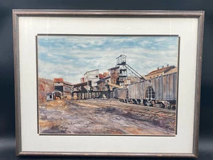 Original Lou Riffe Signed Watercolor Painting, Framed - Picture 1 of 8