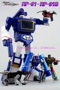 Perfect Fans Toys Rp-01 Rp-01b Soundwave Robot Paradise Set Action Figure Stock - Picture 1 of 7