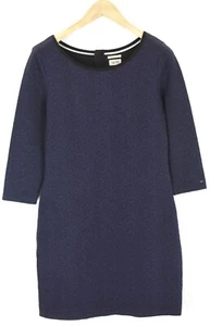 Tommy Hilfiger Denim Vestido Mujer M Patrón Tres Trimestre Brazo - Imagen 1 de 11