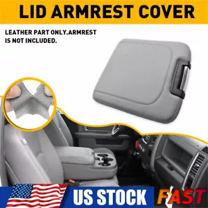 For Dodge Ram 1500 2500 3500 2013-2018 Center Console Lid Armrest Cover Grey EON - Picture 1 of 12