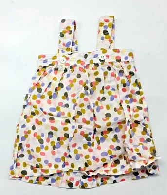 Dulce Original Bebé Tirantes Vestido De Petit Bateau Talla 6M 68 Lunares - Imagen 1 de 2