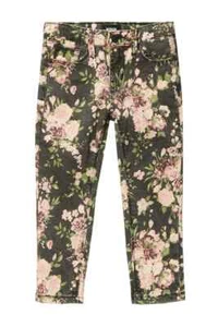Hudson Girls Jeans Dixie Floral Print Skinny Jeans Stretch Pockets Sz 14 - Picture 1 of 9
