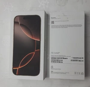 Apple A3083 iPhone 16 Pro Désert Titane 1 To - Boîte vide UNIQUEMENT - Photo 1 sur 2