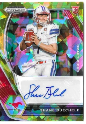 2021 PANINI PRIZM DP SHANE BUECHELE GOLD CRACKED ICE AUTOGRAPH RC K.C. CHIEFS MT - Image 1 of 2