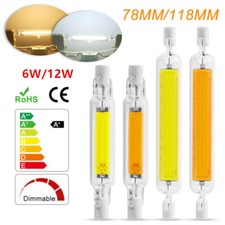 Dimmable 78mm/118mm R7s COB LED Security Flood Light Replaces Halogen Bulb 6 12W