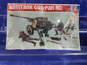Italeri 318 Model Kit Factory Sealed 1/35 German Antitank Gun Pak 40 - Picture 1 of 5