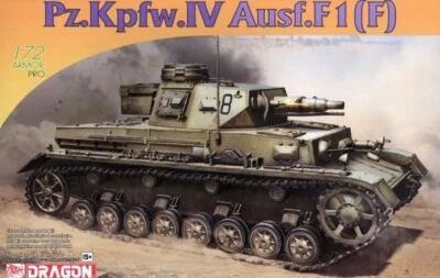 KIT MODELLINO MILITARE STATICO DRAGON CARRO ARMATO PZ.KPFW.IV AUSF.F1 F 1:72 - Immagine 1 di 4