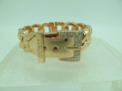 GUESS розового золота покрытием кристалл ремня пряжка на петлях браслет 6,5» - Изображение 1 из 4