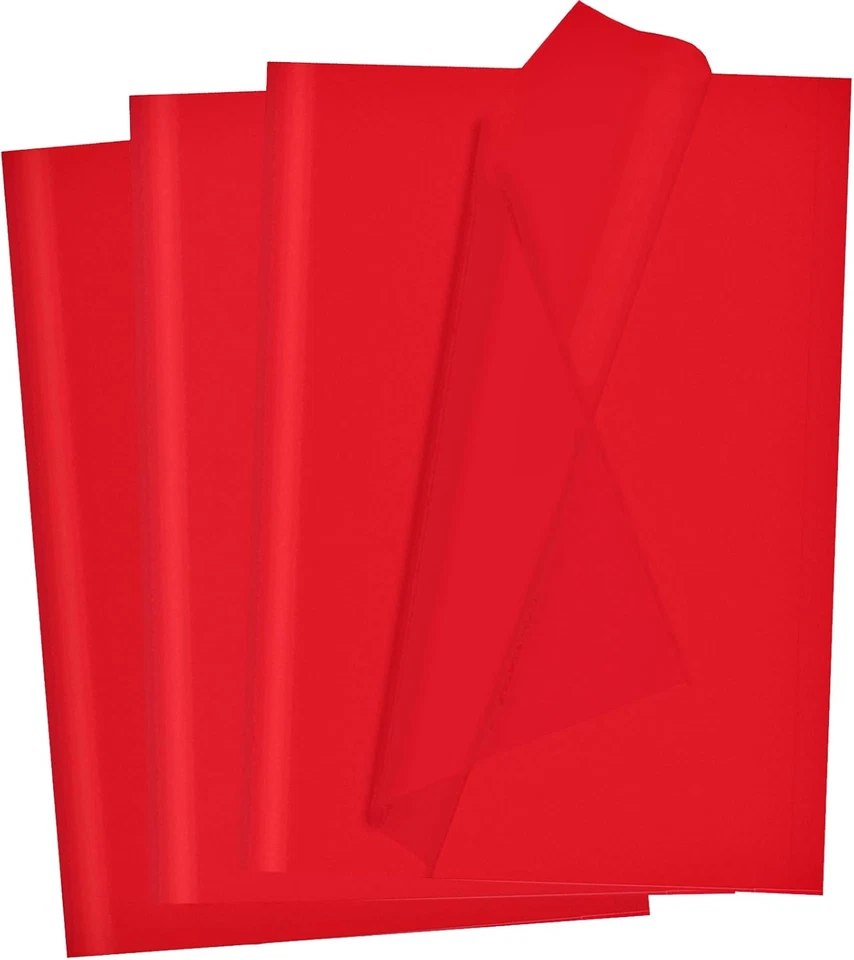 Red Tissue Paper for Gift Bags 40 Sheets Valentines Day Weddings Birthday Fall D - Image 1 of 4